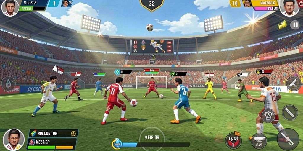 Desain menu utama yang user-friendly dan estetik.