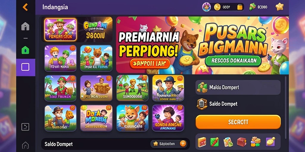 Grafis yang menawan dan penuh warna.