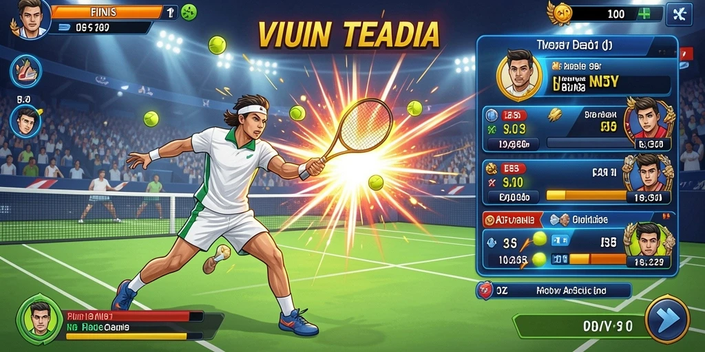 Visual level yang penuh warna dan detail.